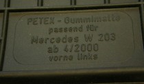 Petex ������� ��������� Mercedes C-Class W203 