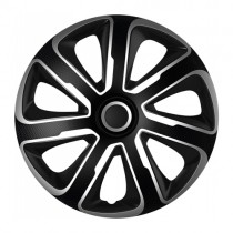Колпаки 4Racing Livorno carbon silver&black R15 4 Racing
