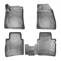 Nor-Plast Коврики резиновые Nissan Tiida 2010-2014 3D БЕЖЕВЫЕ